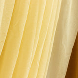 Champagne Sheer Chiffon Valance Curtain 4ft x 5ft –  Wedding Arch Drape with Rod Pocket, Voile Backdrop Panel