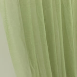 Dusty Sage Green Sheer Chiffon Valance Curtain 4ft x 5ft –  Wedding Arch Drape with Rod Pocket, Voile Backdrop Panel