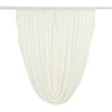 Ivory Sheer Chiffon Valance Curtain 4ft x 5ft –  Wedding Arch Drape with Rod Pocket
