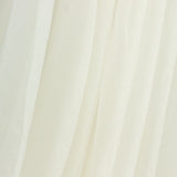Ivory Sheer Chiffon Valance Curtain 4ft x 5ft –  Wedding Arch Drape with Rod Pocket#whtbkgd