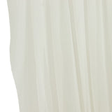 Ivory Sheer Chiffon Valance Curtain 4ft x 5ft –  Wedding Arch Drape with Rod Pocket