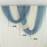 White sheer fabric draped elegantly, showcasing its soft texture.