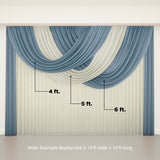 White sheer fabric draped elegantly, showcasing its soft texture.