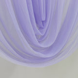 Lavender sheer curtain fabric draped in close-up #whtbkgd