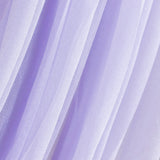 Light purple sheer fabric drapes elegantly in soft folds. #whtbkgd