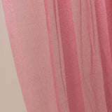 Mauve Cinnamon Rose Sheer Chiffon Valance Curtain 4ft x 5ft –  Wedding Arch Drape with Rod Pocket, Voile Backdrop Panel