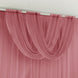 Mauve Cinnamon Rose Sheer Chiffon Valance Curtain 4ft x 5ft –  Wedding Arch Drape with Rod Pocket, Voile Backdrop Panel