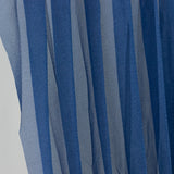 Navy Blue Sheer Chiffon Valance Curtain 4ft x 5ft –  Wedding Arch Drape with Rod Pocket, Voile Backdrop Panel