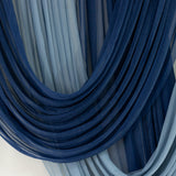Navy Blue Sheer Chiffon Valance Curtain 4ft x 5ft –  Wedding Arch Drape with Rod Pocket, Voile Backdrop Panel