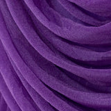 Purple sheer fabric with elegant draping and soft texture. #whtbkgd