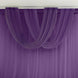 Purple Sheer Chiffon Valance Curtain 4ft x 5ft –  Wedding Arch Drape with Rod Pocket, Voile Backdrop Panel