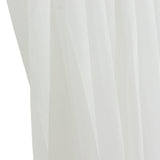 White Sheer Chiffon Valance Curtain 4ft x 5ft –  Wedding Arch Drape with Rod Pocket, Voile Backdrop Panel
