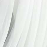 Sheer white fabric draping elegantly in soft folds. #whtbkgd