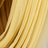 Champagne Sheer Chiffon Valance Curtain 4ft x 6ft –  Wedding Arch Drape with Rod Pocket,#whtbkgd