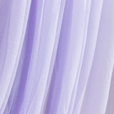 Lavender Lilac Sheer Chiffon Valance Curtain 4ft x 6ft –  Wedding Arch Drape#whtbkgd
