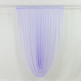Lavender Lilac Sheer Chiffon Valance Curtain 4ft x 6ft –  Wedding Arch Drape