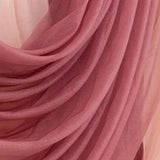 Mauve Cinnamon Rose Sheer Chiffon Valance Curtain 4ft x 6ft –  Wedding Arch Drape#whtbkgd