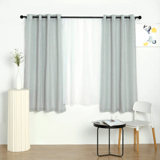 Create a Stunning Atmosphere with Silver Faux Linen Curtains