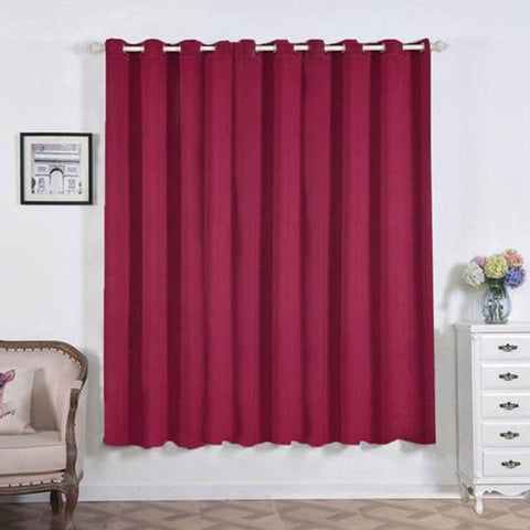 Burgundy blackout curtain panel