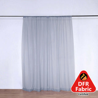 Create Stunning Backdrops with Dusty Blue Sheer Curtain Panels