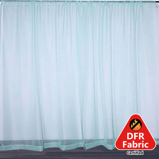 Dusty Sage Green Sheer Curtain Panels