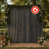 Elegant outdoor floral wedding backdrop with flame retardant curtain stage