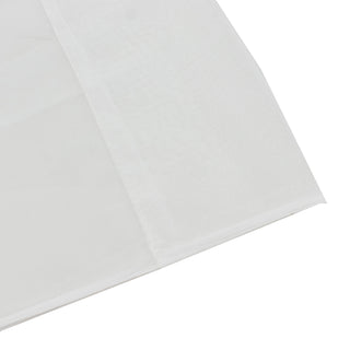 10ft x 14ft Chiffon Backdrop Curtain Panel – Ivory Durable Flame Resistant Fabric with Rod Pocket