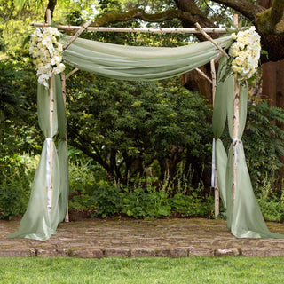 <h3 style="margin-left:0px;"><strong>Effortless Elegance With Dusty Sage Green Chiffon Rod Pocket Curtain</strong>