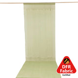 Premium Dusty Sage Green Chiffon Curtain Panel, Backdrop Ceiling Drapery With Rod Pocket