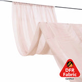 10ftx30ft Blush Sheer Ceiling Drape Curtain Panels Durable Flame Resistant Fabric