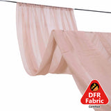 10ftx30ft Dusty Rose Sheer Ceiling Drape Curtain Panels Durable Flame Resistant Fabric