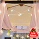 10ftx30ft Dusty Rose Sheer Ceiling Drape Curtain Panels Durable Flame Resistant Fabric