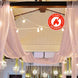 10ftx30ft Dusty Rose Sheer Ceiling Drape Curtain Panels Durable Flame Resistant Fabric