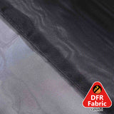 10ftx30ft Black Sheer Ceiling Drape Curtain Panels Durable Flame Resistant Fabric