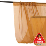 10ftx30ft Gold Sheer Ceiling Drape Curtain Panels Durable Flame Resistant Fabric