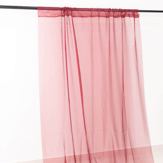 <h3 style="margin-left:0px;"><strong>Embrace the Elegance of Premium Burgundy Chiffon Curtain Panels</strong>