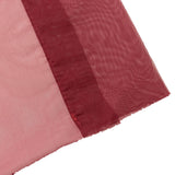 Premium Burgundy Chiffon Curtain Panel, Backdrop Ceiling Drapery With Rod Pocket