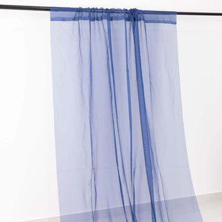 <h3 style="margin-left:0px;"><strong>Embrace the Elegance of Premium Navy Blue Chiffon Curtain Panels</strong>