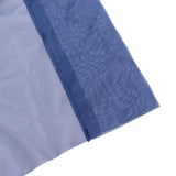 Premium Navy Blue Chiffon Curtain Panel, Backdrop Ceiling Drapery With Rod Pocket