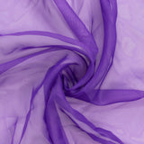 Premium Purple Chiffon Curtain Panel, Backdrop Ceiling Drapery With Rod Pocket#whtbkgd