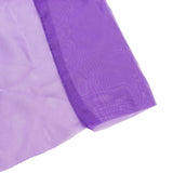 Premium Purple Chiffon Curtain Panel, Backdrop Ceiling Drapery With Rod Pocket