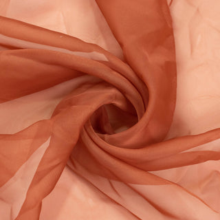 <h3 style="margin-left:0px;"><strong>Versatile Premium Terracotta (Rust) Chiffon Backdrop Panel Drapes</strong>