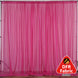 Fuchsia Fire Retardant Sheer Organza Premium Curtain Panel Backdrops With Rod Pockets - 10ftx10ft