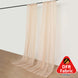 Nude Fire Retardant Sheer Organza Premium Curtain Panel Backdrops With Rod Pockets - 10ftx10ft