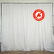 White Fire Retardant Sheer Organza Premium Curtain Panel Backdrops With Rod Pockets - 10ft#whtbkgd