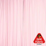 2 Pack Blush Scuba Polyester Curtain Panel Durable Flame Resistant Backdrops Wrinkle Free#whtbkgd