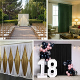 Wrinkle-free backdrop curtain used for wedding and birthday displays