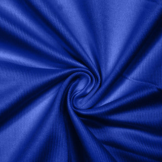 Blue ribbed fabric swirl close-up texture abstract background#whtbkgd