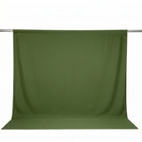 Green photography backdrop curtain on a stand for studio shoots