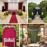 Elegant event drapery and floral backdrop ideas for weddings and parties